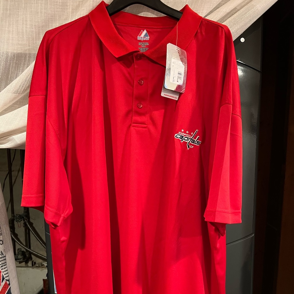 Washington Capitals  Polo Shirt size 4XL New